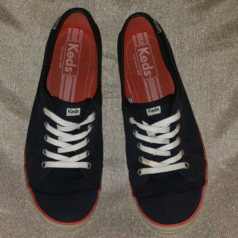 GUC Blue and Red Canvas Keds